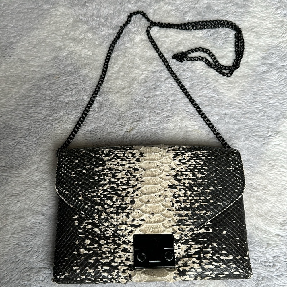 Loeffler Randall Snake Python Embossed Crossbody - image 2